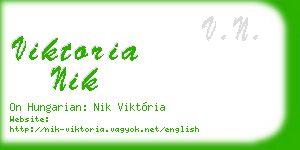 viktoria nik business card