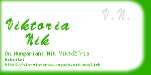viktoria nik business card